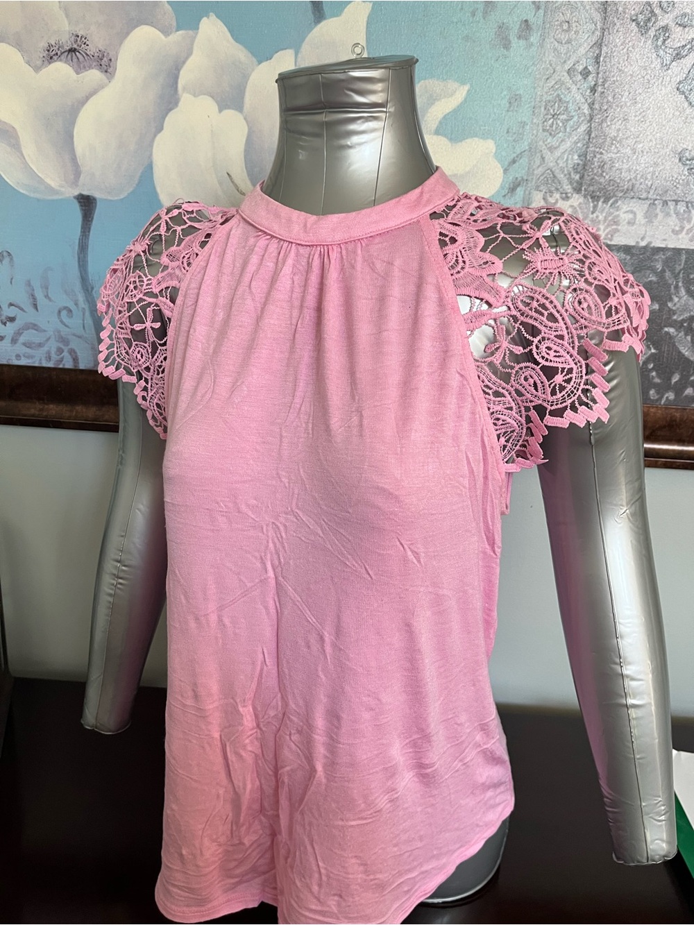 love J Pink Lace Cap Sleeve Camisole